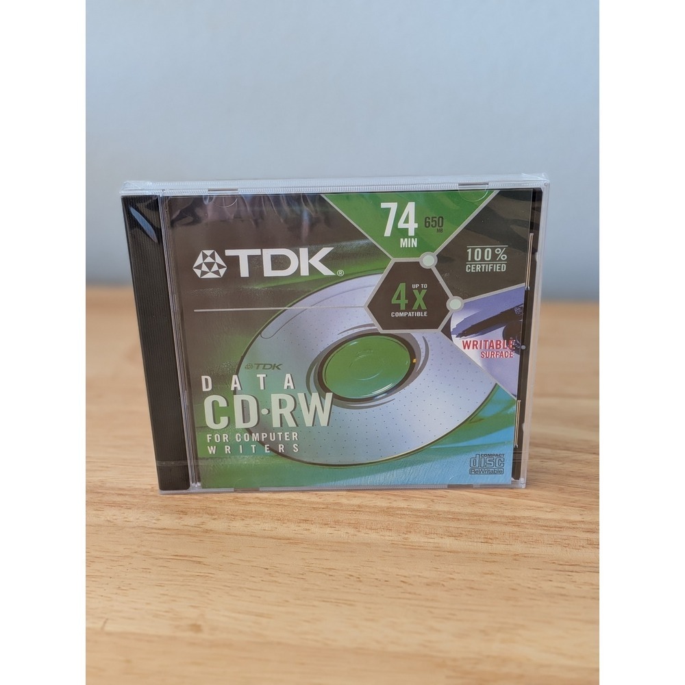 30 Pack TDK Data CD-RW 74 Min 650MB 4x Rewritable Computer Media Bundle NEW